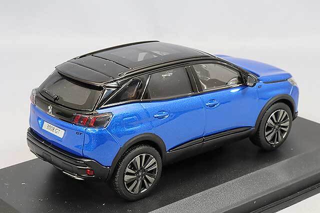 ノレブ 1/43 プジョー 3008 GT ブラックパック 2021 Vertigo ブルー