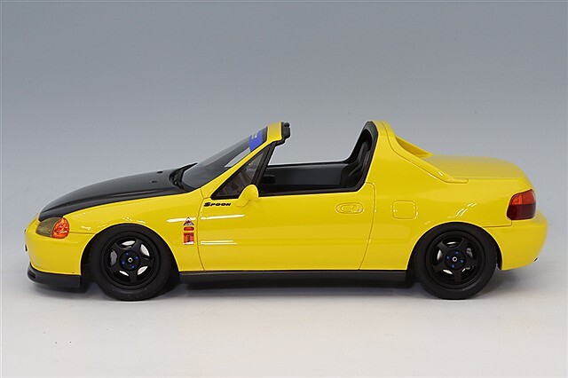 オットー 1/18 ホンダ シビック デルソル スプーン イエロー
