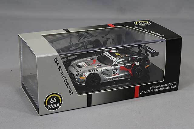 PARA64 1/64 メルセデス AMG GT3 Evo 2022 スパ24H Akkodis P1 #88 左