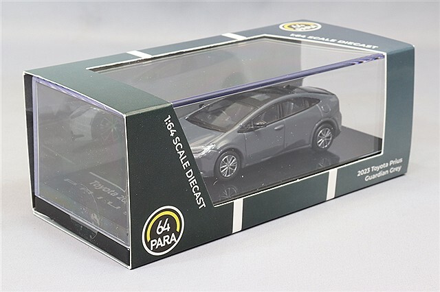 PARA64 1/64 トヨタ プリウス 2023 ガーディアングレー 右ハンドル