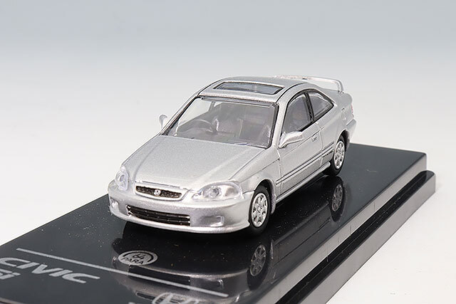 PARA64 1/64 ホンダ シビック EM1 1999 ボーグシルバーメタリック