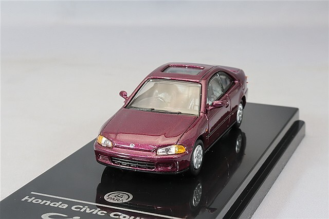 PARA64 1/64 ホンダ シビック クーペ EJ1 1995 カメリアレッド 右ハンドル