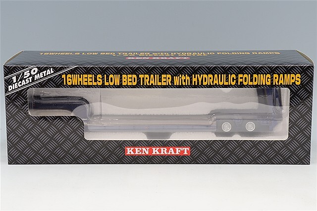 プラッツ/ケンクラフト 1/50 16輪 中低床重量物運搬用トレーラー 自動