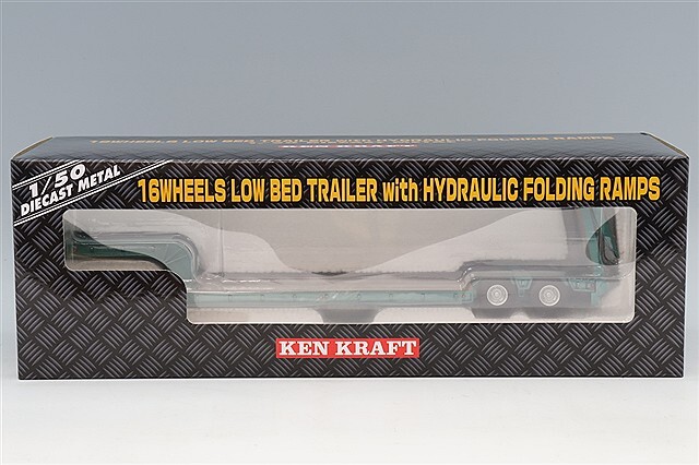 プラッツ/ケンクラフト 1/50 16輪 中低床重量物運搬用トレーラー 自動