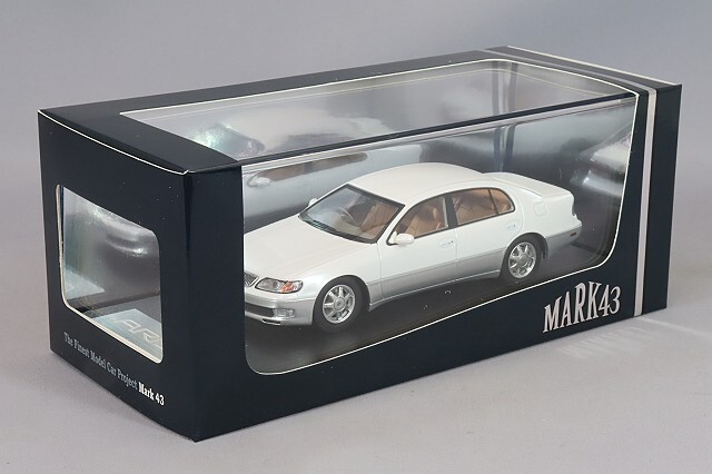 MARK43 1/43 トヨタ アリスト 3.0V (JZS147) ホワイトパールマイカ