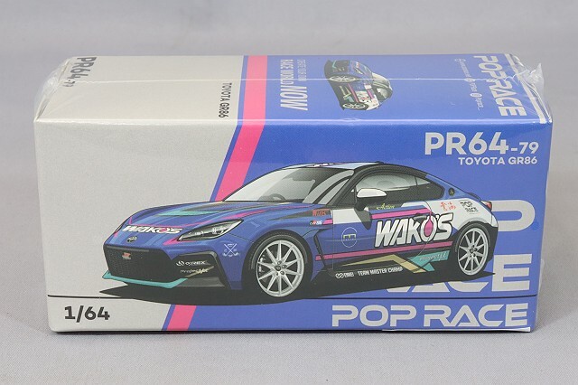 POP RACE 1/64 トヨタ GR86 TMC WAKO'S 2023 マカオGP