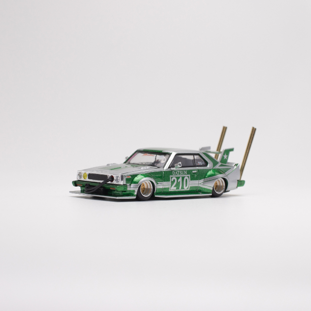ご当地熊本☆ストラップ　ワルモンのワルスイカ　激レア　レトロ　暴走族 POP RACE 1/64 日産 スカイライン SKYLINE C210 暴走族 竹槍