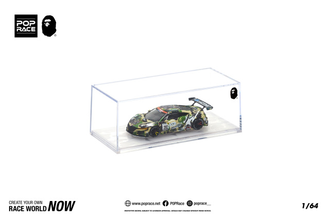 BAPE X POP RACE 1/64 ホンダ NSX GT3 EVO22 KCMG BATHING APE