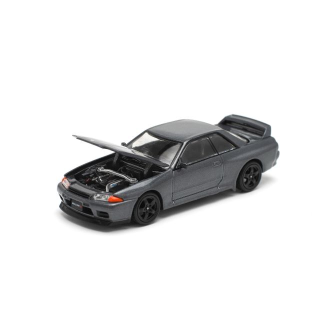POP RACE 1/64 日産 スカイライン GT-R R32 ガングレイメタリック