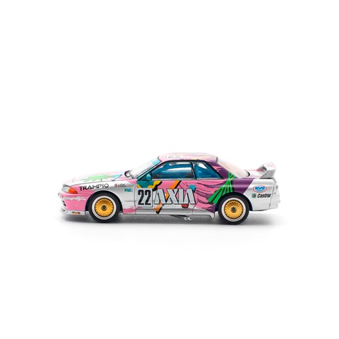POP RACE 1/64 AXIA 日産 スカイライン GT-R R32 Gr.A JTC #22