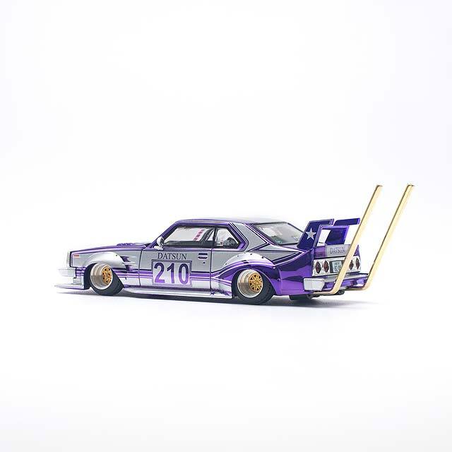 昭和レトロ！LS製スカイラインT.I.E-S未組立 C210型 POP RACE 1/64 日産 スカイライン C210 街道レーサー(暴走族