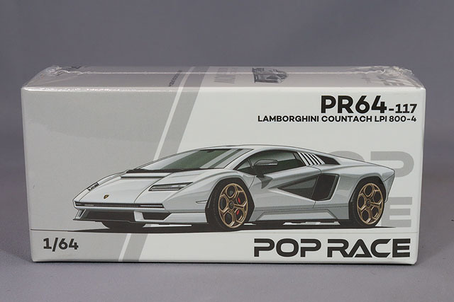 POP RACE 1/64 ランボルギーニ カウンタック LPI 800-4 BIANCO SIDERALE