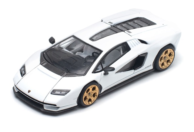 POP RACE 1/64 ランボルギーニ カウンタック LPI 800-4 BIANCO SIDERALE