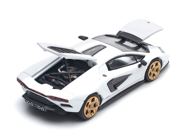 POP RACE 1/64 ランボルギーニ カウンタック LPI 800-4 BIANCO SIDERALE