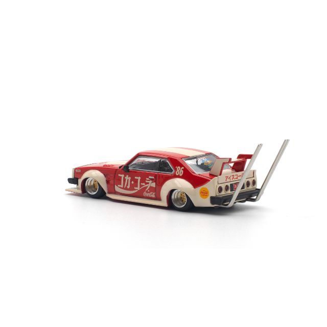 超レア！りんか＆C.C.Bait'sコラボカラー POP RACE x TINY 1/64 日産 スカイライン C210 暴走族スタイル