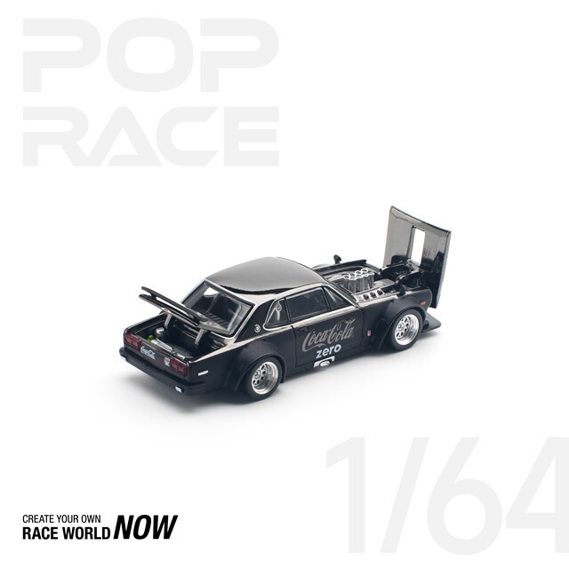 POP RACE 1/64 日産 スカイライン GT-R V8 ドリフト (ハコスカ