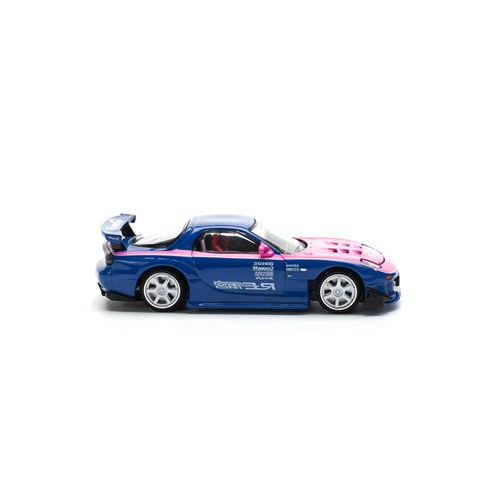 POP RACE 1/64 マツダ RX7 FD RE:雨宮 ブルー/ピンク