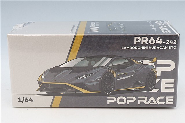 POP RACE 1/64 ランボルギーニ ウラカン STO マットグレー