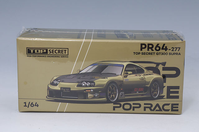 POP RACE 1/64 トップシークレット GT300 スープラ クロームゴールド