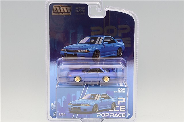 POP RACE x Enigma 1/64 日産 スカイライン R32 ベイサイドブルー