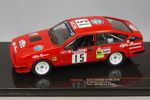 1/18 ソリド　アルファロメオ GTV6　ツール・ド・コルス 1985 SOLIDO 1802306 Scale 1/18 | ALFA ROMEO ALFETTA GTV6 N 23