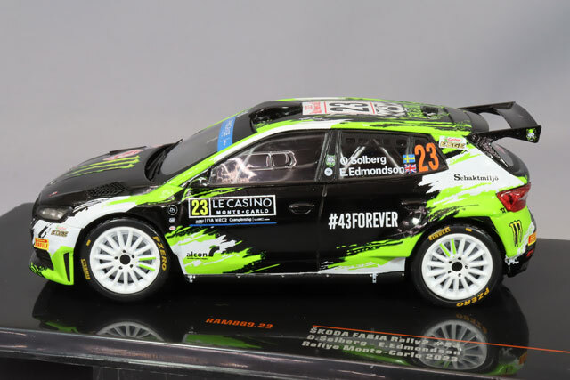 イクソ 1/43 シュコダ ファビア Rally2 2023 モンテカルロラリー #23 O