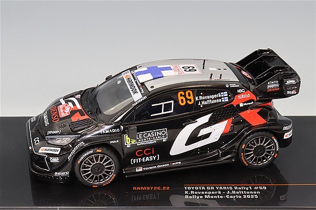 イクソ 1/43 トヨタ GR ヤリス ラリー1 2025 ラリー モンテカルロ #69