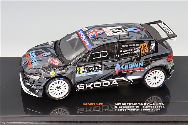 イクソ 1/43 シュコダ ファビア RS ラリー2 2025 ラリー モンテカルロ