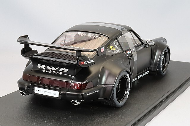 ポルシェ911 RWB 48 DARTH VADER マットブラック 1/18