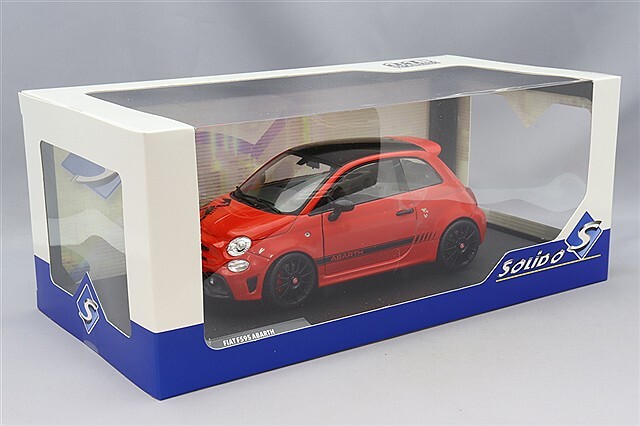 ソリド 1/18 フィアット F595 アバルト 2022 レッド