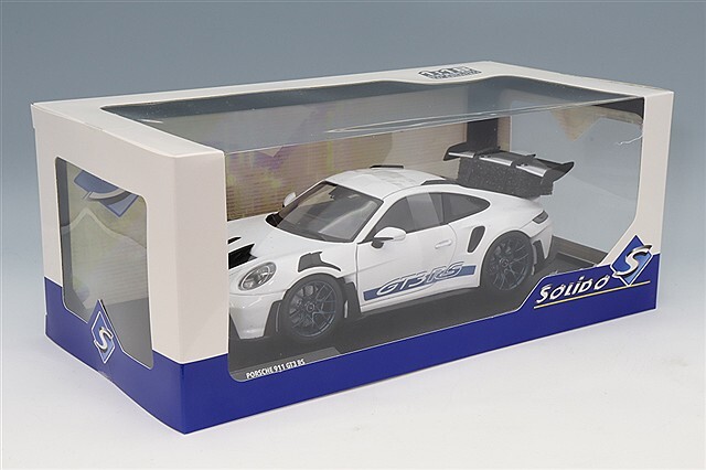 ポルシェ 911 GT3 1/18 ホワイト ソリド 1/18 ポルシェ 911 992 GT3 RS 2024 ホワイト/ブルー