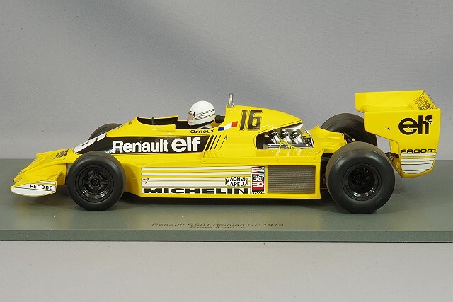 スパーク 1/18 ルノー RS01 1979 F1 ベルギーGP #16 R.アルヌー