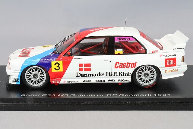 スパーク 1/43 BMW E30 M3 1991 シュニッツァーGP デンマーク #3 K
