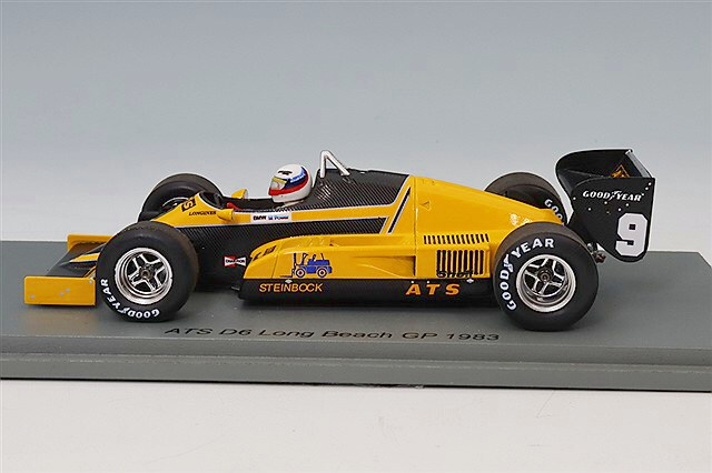 スパーク 1/43 ATS D6 1983 F1 ロングビーチGP #9 M.ヴィンケルホック