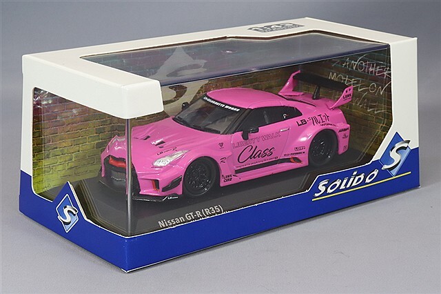 ソリド 1/43 日産 GT-R R35 LB シルエット ピンク