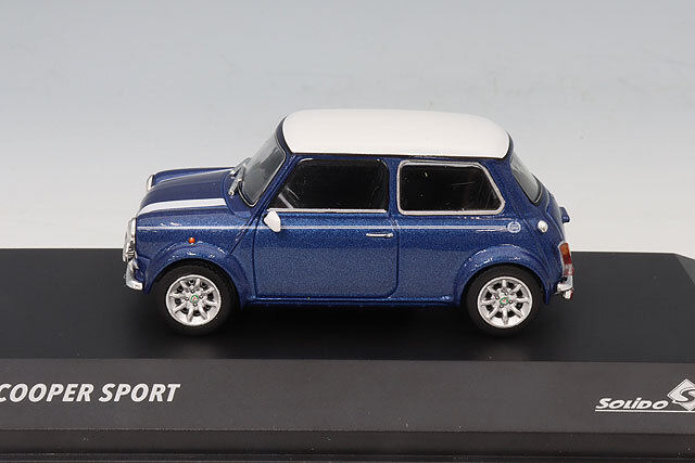 ソリド 1/43 ミニ クーパー スポーツ 1997 ブルー