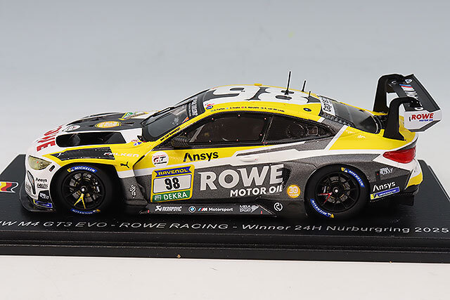 スパーク 1/43 BMW M4 GT3 EVO ROWE 2025 ニュル24H ウィナー #98 A