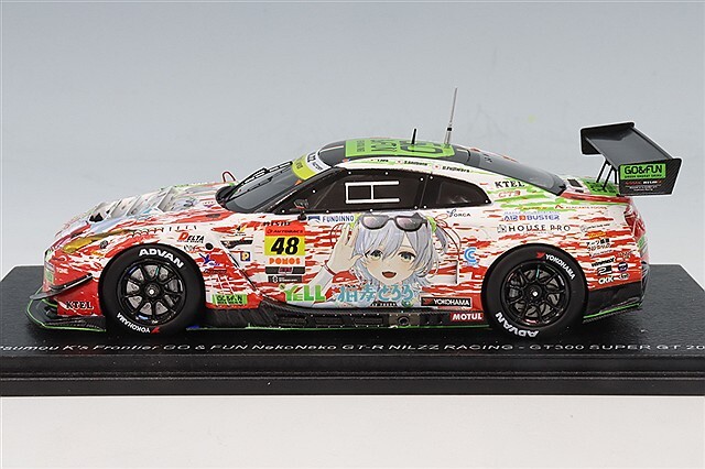 スパーク 1/43 脱毛ケーズフロンティア GO&FUN猫猫 GT-R NILZZ RACING