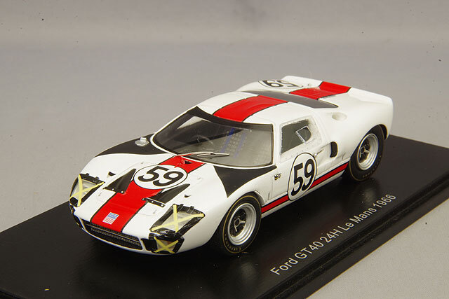 スパーク 1/43 フォード GT40 1966 ルマン24H #59 S.スコット/P.レブソン