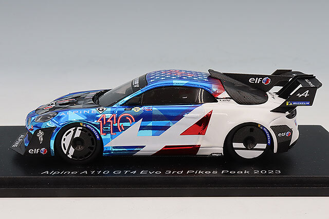 スパーク 1/43 アルピーヌ A110 GT4 Evo 2023 パイクスピーク 3位 #110