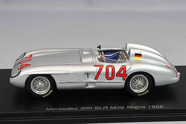 スパーク 1/43 メルセデスベンツ 300 SLR 1955 ミッレミリア #704 H