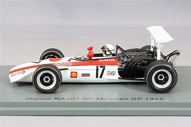スパーク 1/43 ホンダ RA301 1968 F1 メキシコGP 5位 #17 J.ボニエ