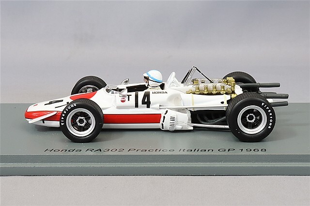 スパーク 1/43 ホンダ RA302 1968 F1 イタリアGP プラクティス #14 J