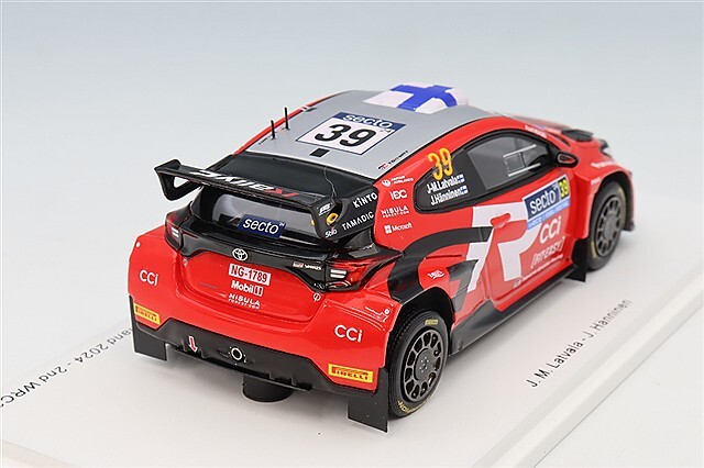 タナ1/18 トヨタ GR ヤリス フィンランドラリー 2024 山本雄紀 ラリーフィンランド grヤリス ラリー1 ミニカー 1 18 トヨタ GR ヤリス