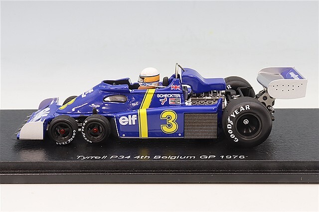 予約品】 スパーク 1/43 ティレル P34 1976 F1 ベルギーGP 4位 #3 J