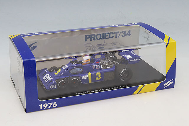 スパーク 1/43 ティレル P34 1976 F1 イギリスGP 2位 #3 J.シェクター