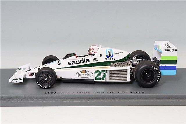 スパーク 1/43 ウィリアムズ FW06 1978 F1 アメリカGP 2位 #27 A