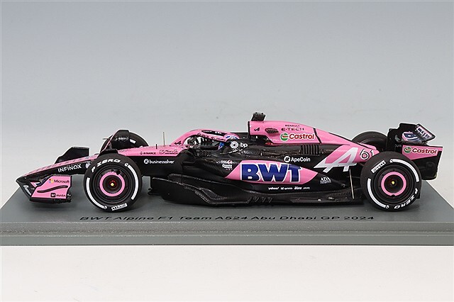 スパーク 1/43 BWT アルピーヌ F1チーム A524 2024 F1 アブダビGP #61