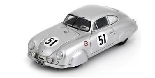 予約品】 スパーク 1/43 ポルシェ 356 1952 ルマン 24H #51 F