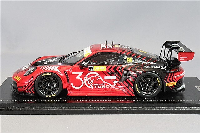新品 1/43 ポルシェ純正 スパーク ポルシェ 992 911S/T 黒 SPARK 1/43スケール「ポルシェ911(992)カレラ4S 2019」(ブラック
